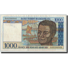 Biljet, Madagascar, 1000 Francs = 200 Ariary, 1994, KM:76b, SUP