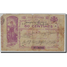 France, Amiens, 50 Centimes, 1914, VG(8-10), Pirot:80-01