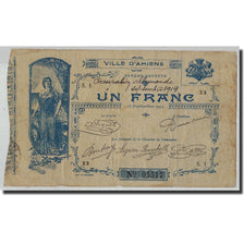 France, Amiens, 1 Franc, 1914, VF(20-25), Pirot:80-02