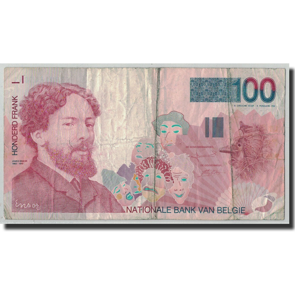 Banknote, Belgium, 100 Francs, Undated (1995-2001), KM:147, VG(8-10)