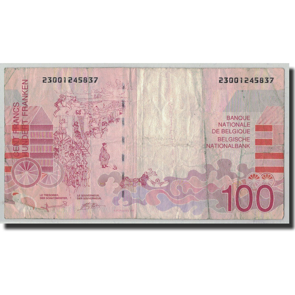 Banknote, Belgium, 100 Francs, Undated (1995-2001), KM:147, VG(8-10)