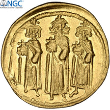 Héraclius et Héraclius Constantin, Solidus, Or, NGC Choice AU 5/2