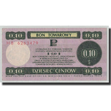 Billet, Pologne, 10 Cents, 1979, 1979-10-01, KM:FX37, TB+