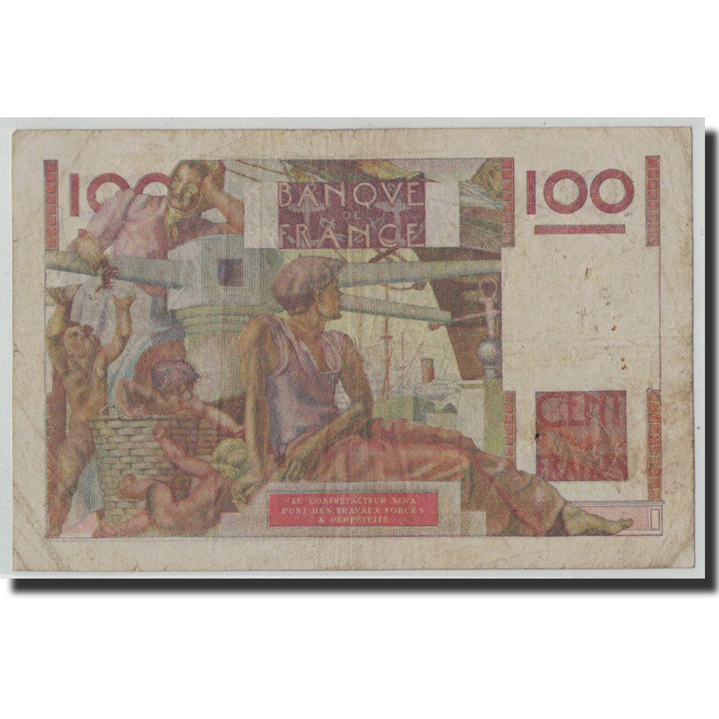 Frankreich, 100 Francs, 100 F 1945-1954 ''Jeune Paysan'', 1949, 1949-04-07