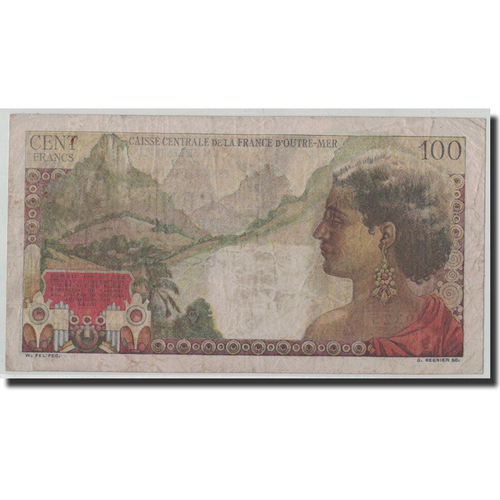 Banknote, French Equatorial Africa, 100 Francs, Undated (1947), KM:24, VF(20-25)