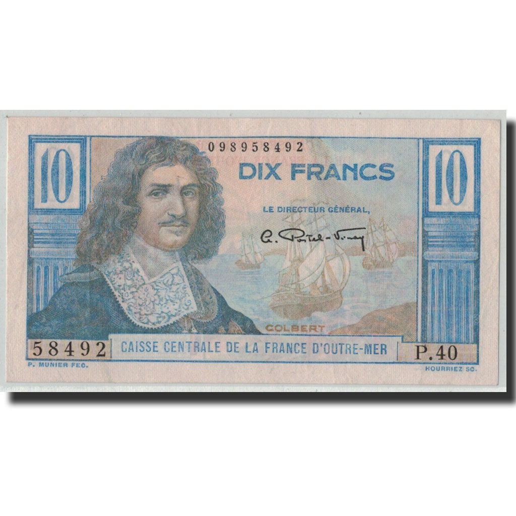 Banknote, French Equatorial Africa, 10 Francs, Undated (1947), KM:21, UNC(60-62)