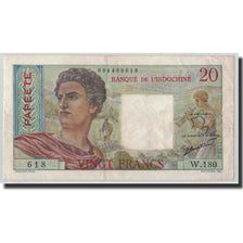 Banconote, Tahiti, 20 Francs, Undated (1963), KM:21c, BB