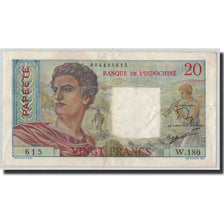 Banknote, Tahiti, 20 Francs, Undated (1963), KM:21c, AU(50-53)