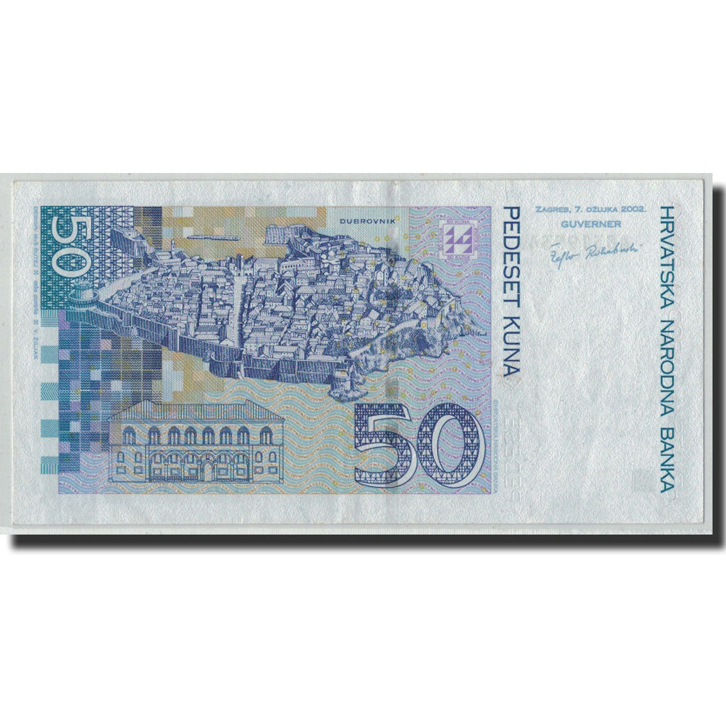 Banknote, Croatia, 50 Kuna, 2002, 2002-03-07, KM:40, UNC(60-62)