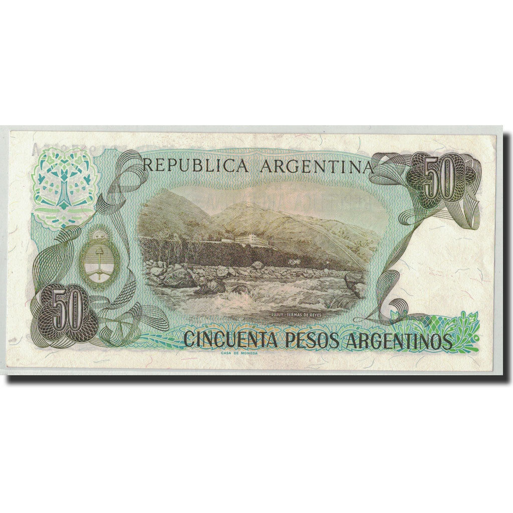 Banknote, Argentina, 50 Pesos Argentinos, Undated (1983-85), KM:314a, AU(55-58)