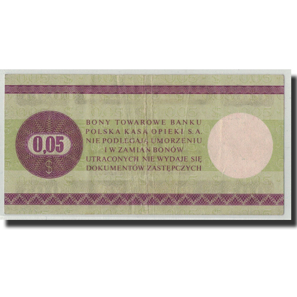 Geldschein, Polen, 5 Cents, 1979, KM:FX36, S+