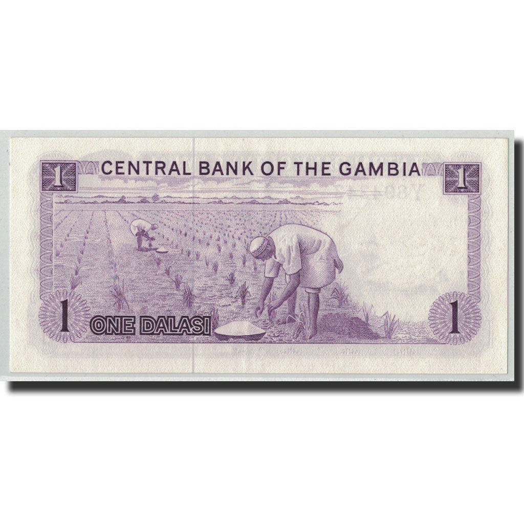 Banknote, The Gambia, 1 Dalasi, Undated (1971-72), KM:4g, EF(40-45)