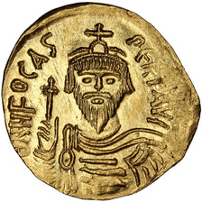 Phocas 602-610, Solidus, Constantinople, MS(63), Gold, Sear #620, 4.36