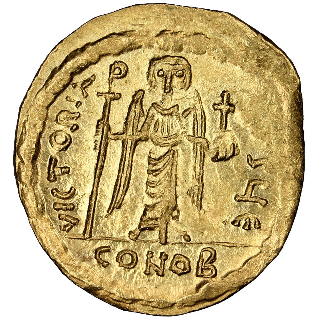 Phocas 602-610, Solidus, Constantinople, MS(63), Gold, Sear #620, 4.36