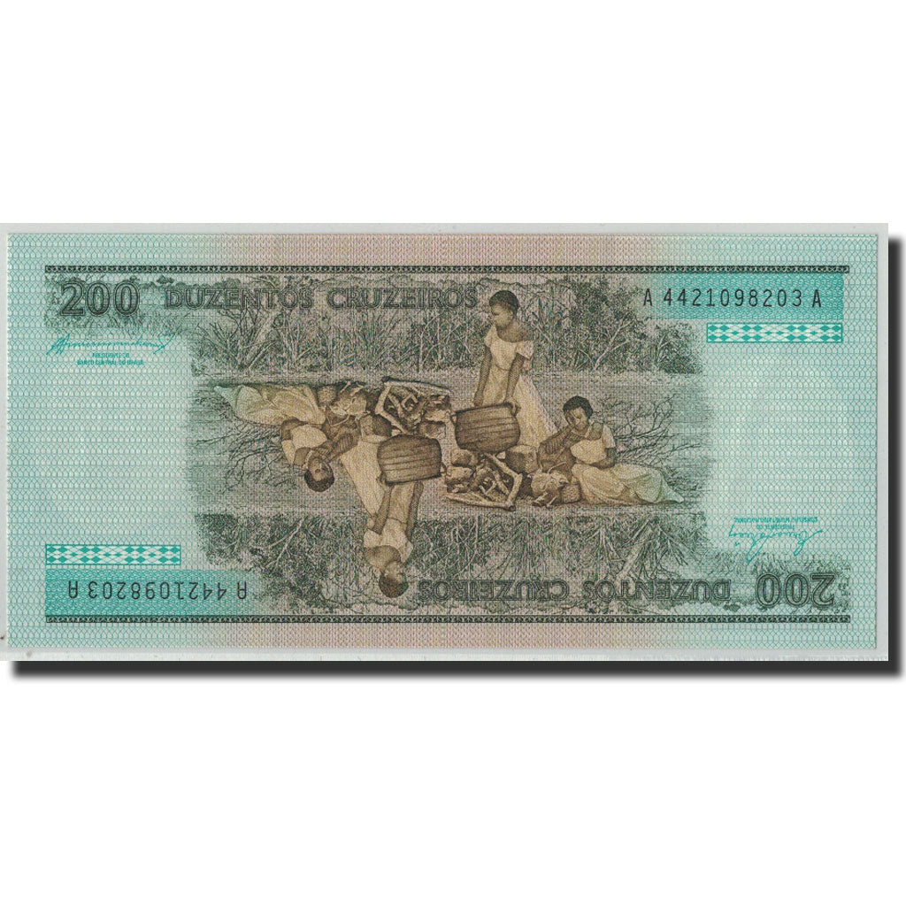 Banknote, Brazil, 200 Cruzeiros, Undated (1981-84), KM:199b, UNC(60-62)