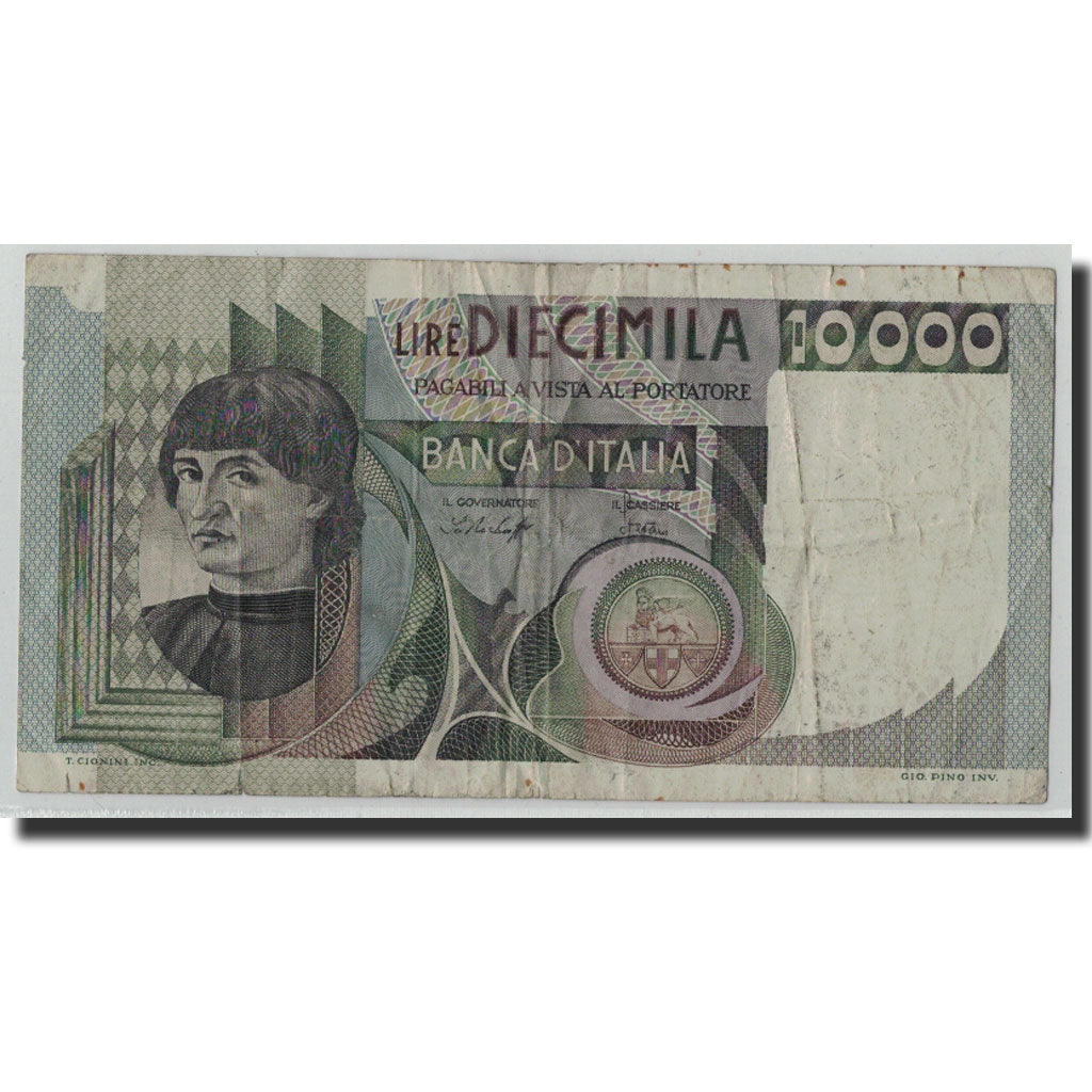 Banknote, Italy, 10,000 Lire, 1978, 1978-12-29, KM:106a, F(12-15)