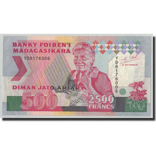Banknote, Madagascar, 2500 Francs = 500 Ariary, Undated (1993), KM:72Ab