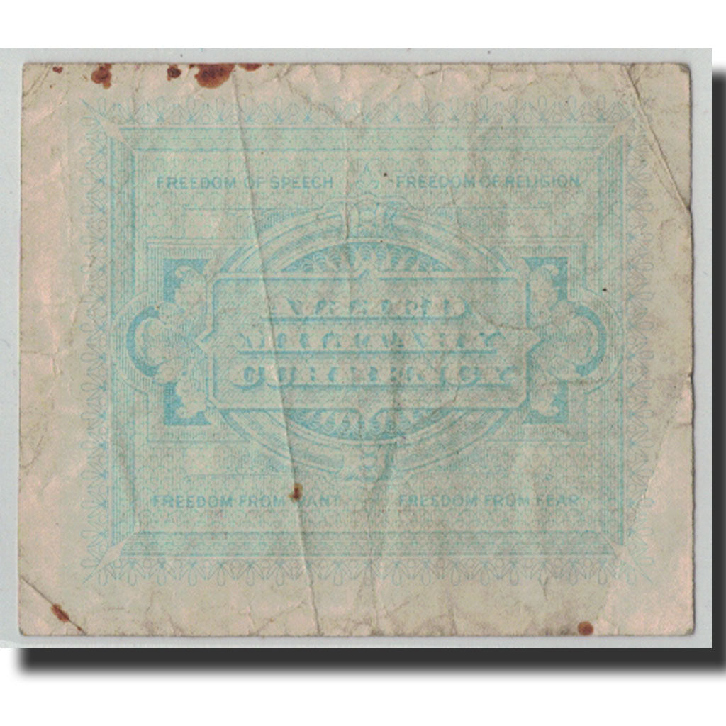 Banknote, Italy, 5 Lire, 1943, KM:M12a, F(12-15)