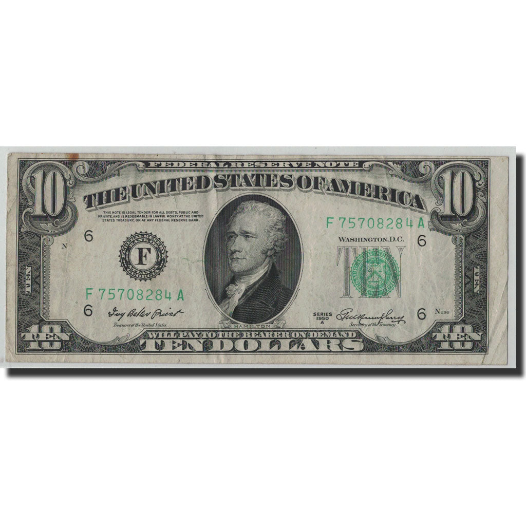 Banknote, United States, Ten Dollars, 1950A, KM:2104, VF(20-25)