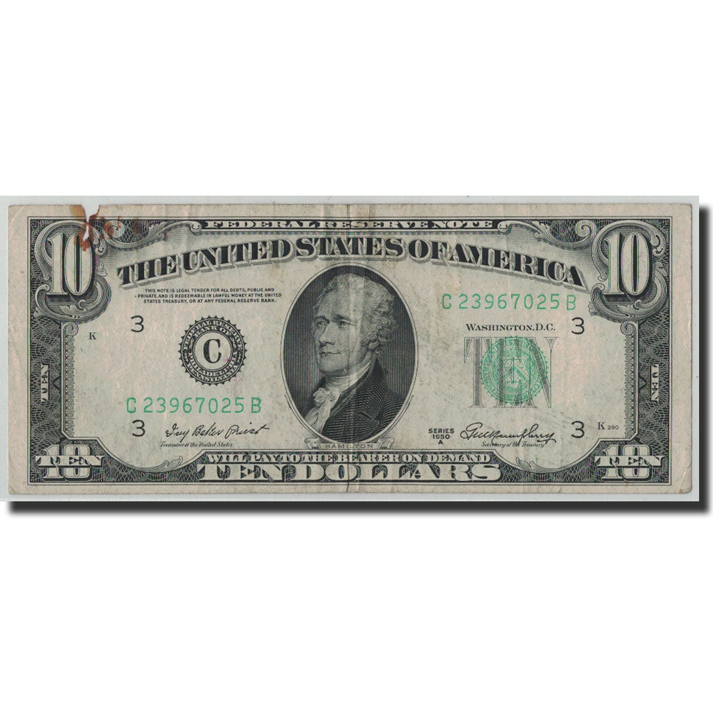 Banknote, United States, Ten Dollars, 1950A, KM:2102, F(12-15)