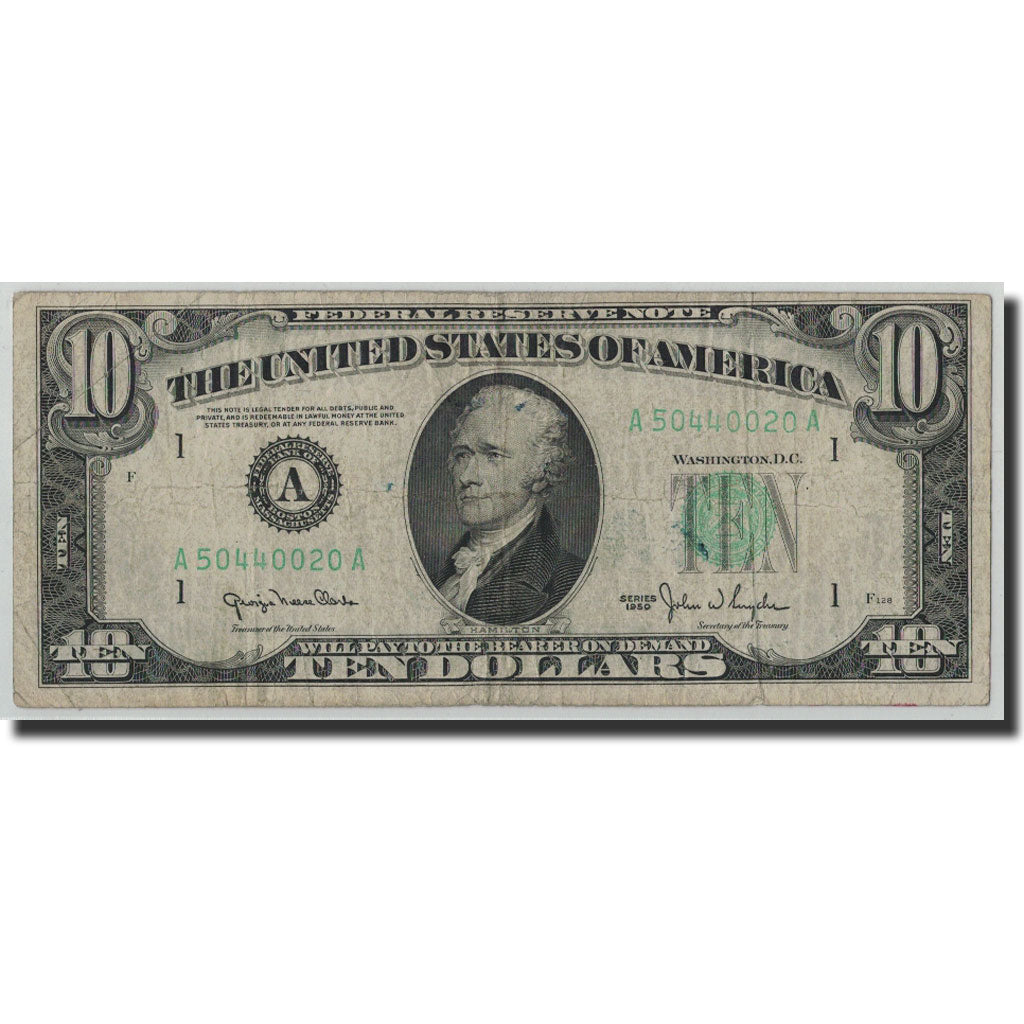 Banconote, Stati Uniti, Ten Dollars, 1950, KM:2087, B+