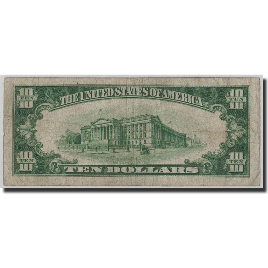 Banknote, United States, Ten Dollars, 1934c, KM:2073, F(12-15)
