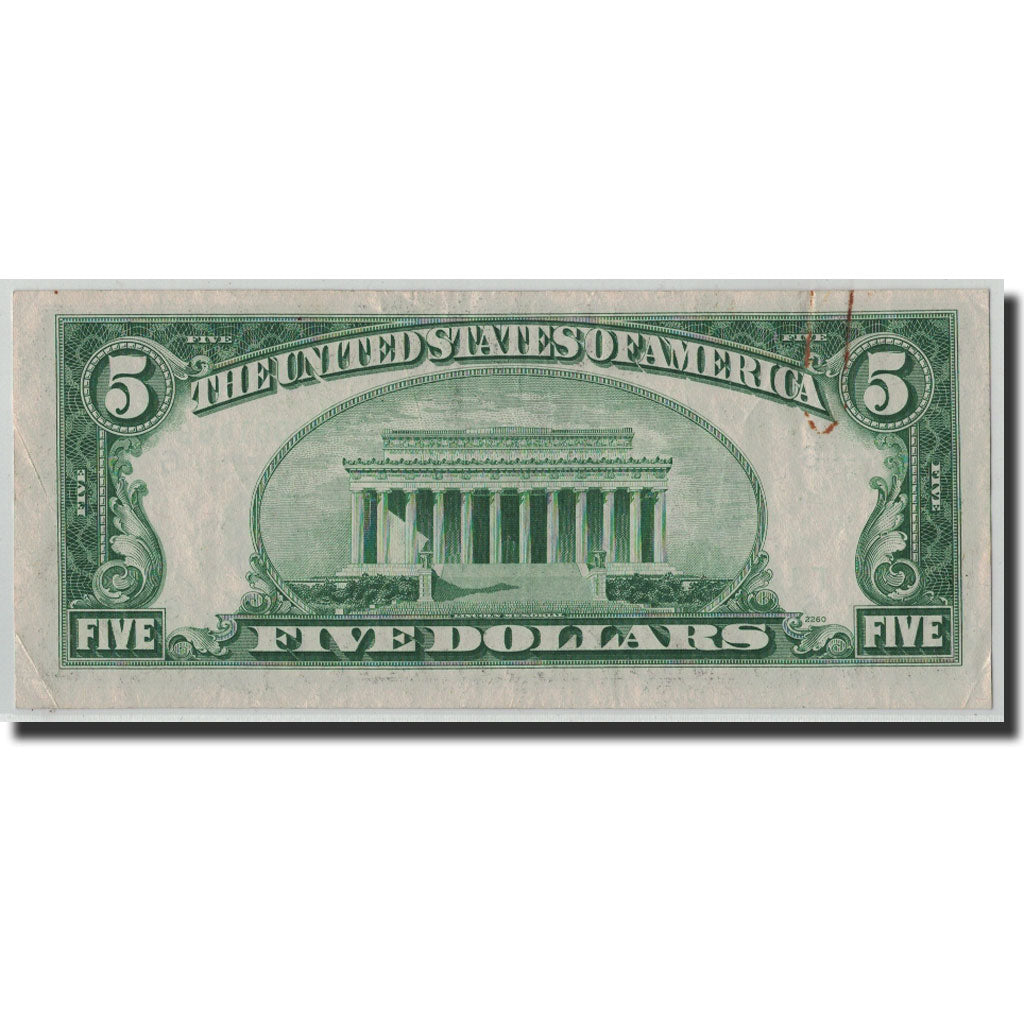 Banknote, United States, Five Dollars, 1950A, KM:1808, EF(40-45)