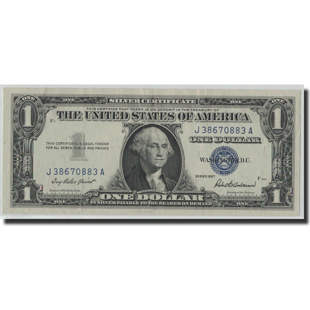 Banknote, United States, One Dollar, 1957, KM:1462, EF(40-45)