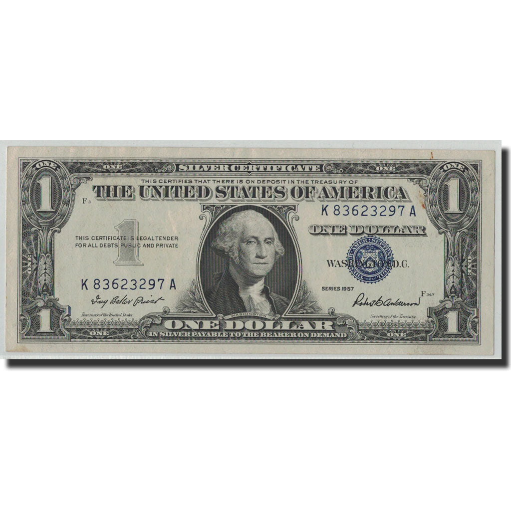 Banknote, United States, One Dollar, 1957, KM:1462, AU(50-53)
