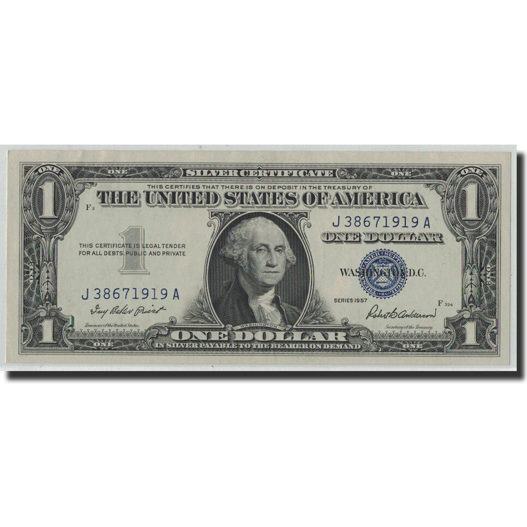 Banknote, United States, One Dollar, 1957, KM:1462, AU(55-58)
