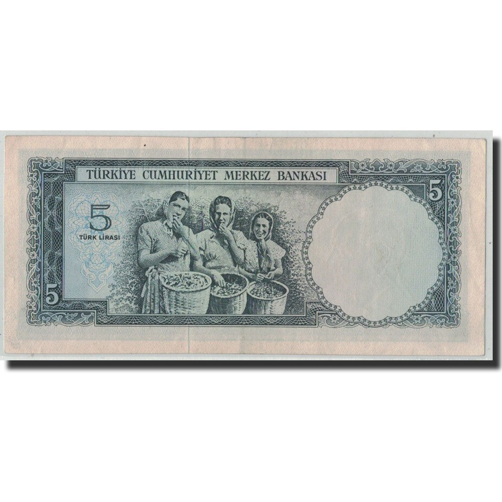 Geldschein, Türkei, 5 Lira, L.1930, 1965-01-04, KM:174a, SS+
