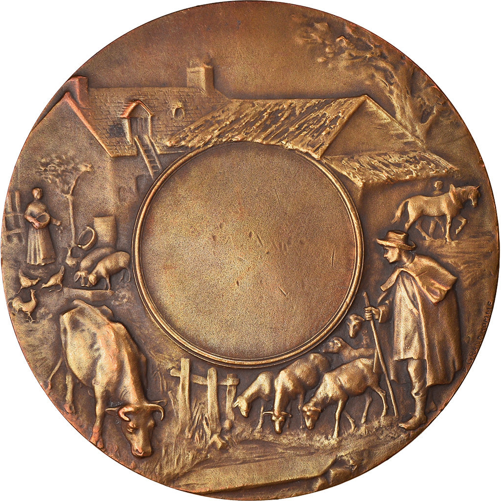 France, Médaille, Art Nouveau, Agriculture, Grandhomme, SUP, Bronze