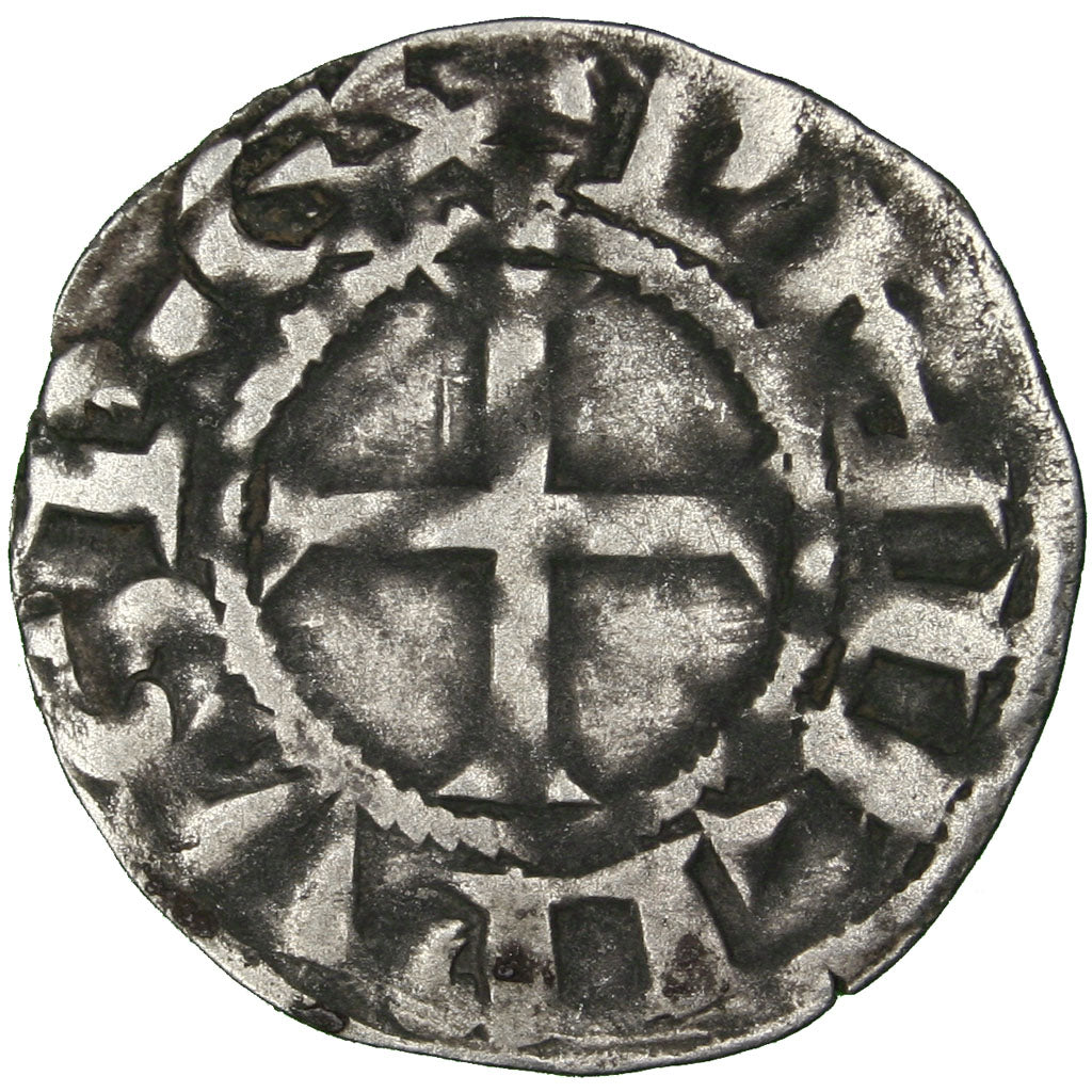 FRANCE, Denarius, Saint-Martin de Tours, EF(40-45), Silver, 0.91