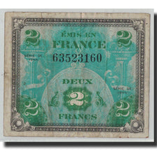 Frankrijk, 2 Francs, 1944 Flag/France, 1944, B+, Fayette:VF16.1, KM:114a