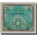 Frankrijk, 2 Francs, 1944 Flag/France, 1944, B+, Fayette:VF16.1, KM:114a