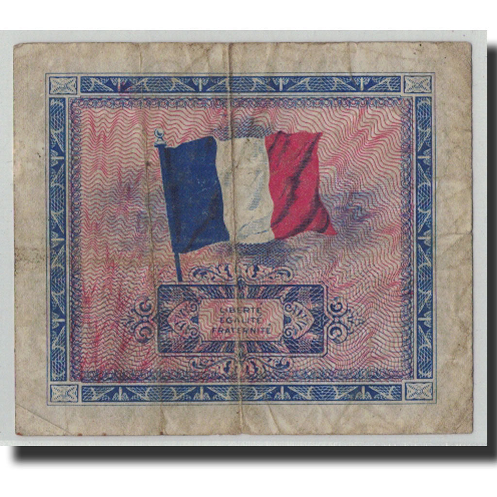 Frankrijk, 2 Francs, 1944 Flag/France, 1944, B+, Fayette:VF16.1, KM:114a