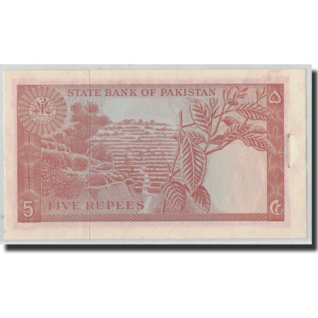 Banknote, Pakistan, 5 Rupees, ND (1972-1978), KM:20a, AU(55-58)