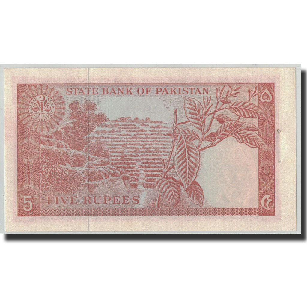 Banknote, Pakistan, 5 Rupees, ND (1972-1978), KM:20a, AU(55-58)