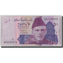 Billete, 50 Rupees, 2009, Pakistán, KM:New, MBC