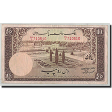 Banknote, Pakistan, 10 Rupees, Undated (1951), KM:13, VF(20-25)