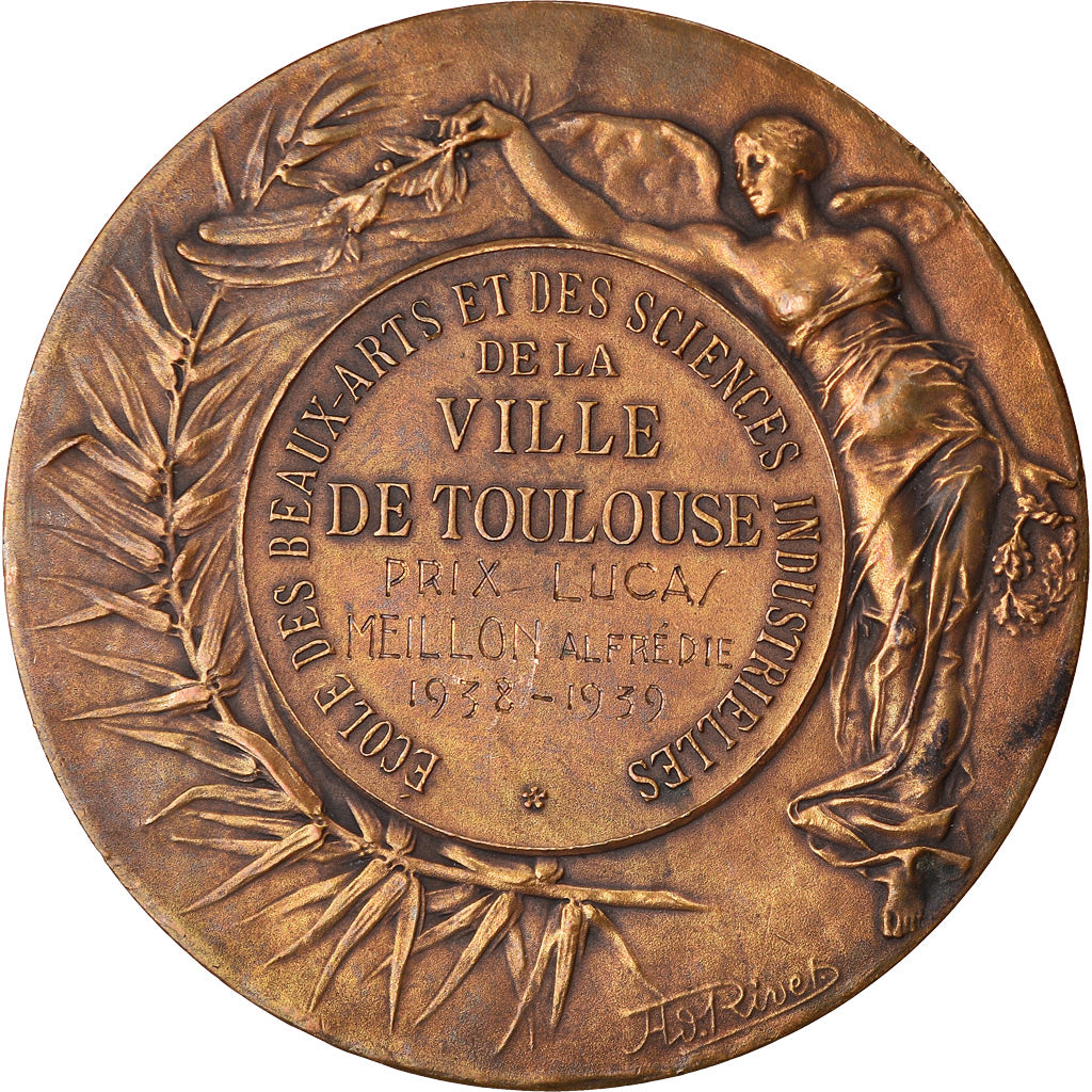 Frankrijk, Medaille, Ecole des Beaux Arts de la Ville de Toulouse, Arts &