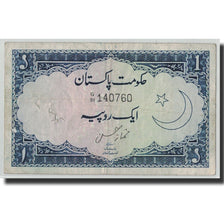 Banknote, Pakistan, 1 Rupee, Undated (1953-63), KM:9, VF(20-25)