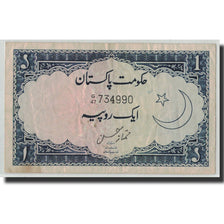 Billete, 1 Rupee, Undated (1953-63), Pakistán, KM:9, BC+