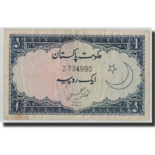 Banknote, Pakistan, 1 Rupee, Undated (1953-63), KM:9, VF(30-35)