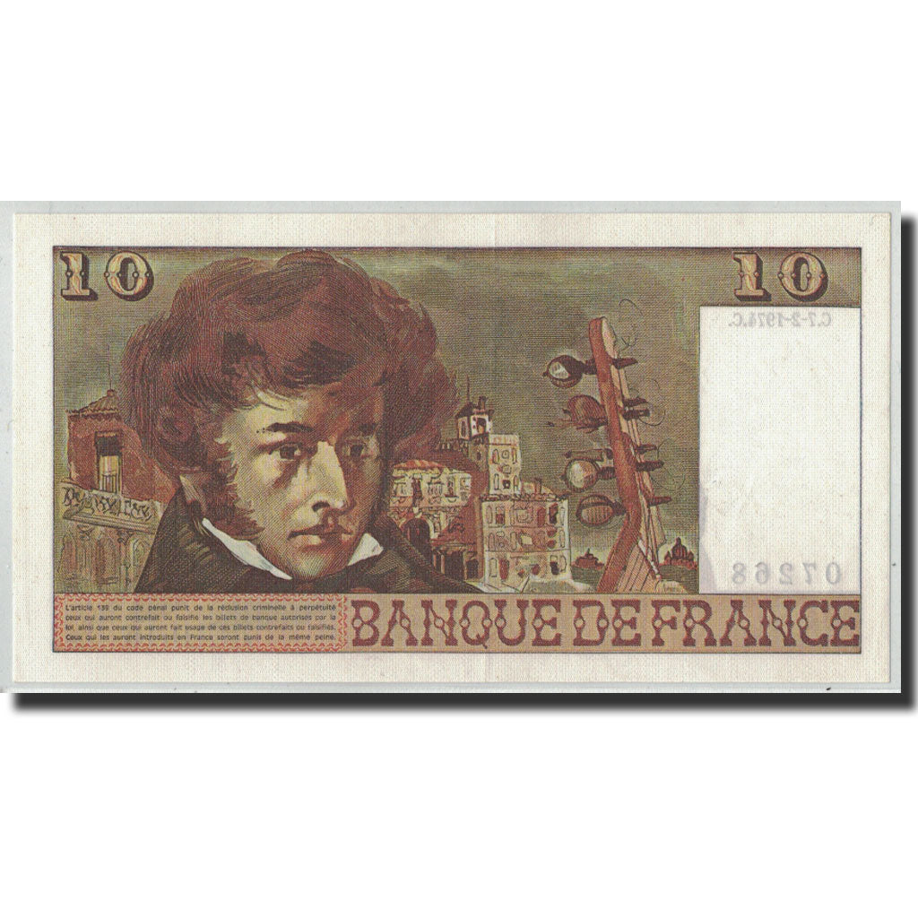France, 10 Francs Berlioz, 1974-02-07, UNC(60-62), Fayette:63.3, KM:150a
