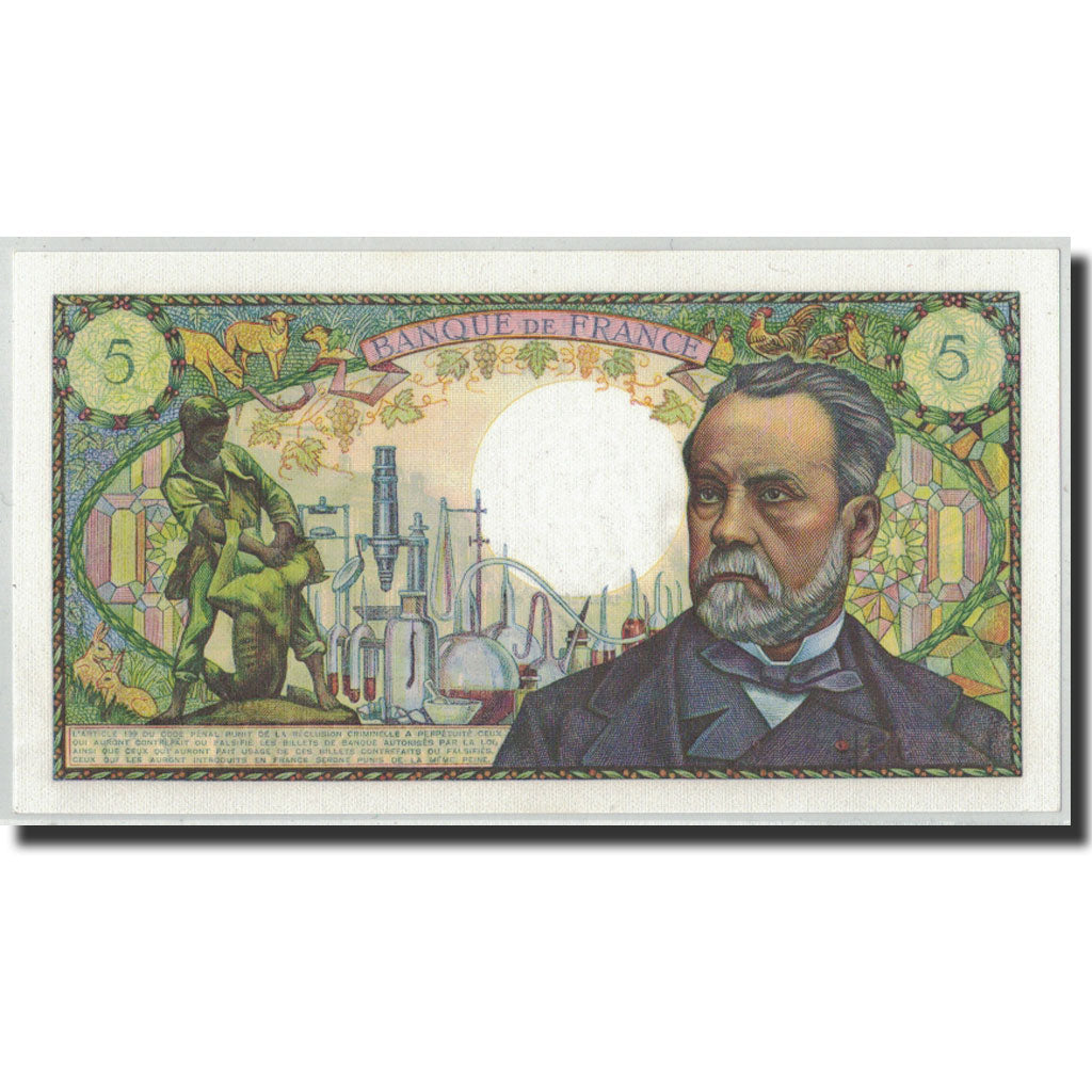 Francia, 5 Francs Pasteur, 1966-09-01, SPL, Fayette:61.3, KM:146a
