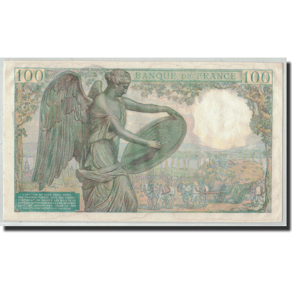 Frankreich, 100 Francs Descartes, 1944-10-12, VZ, Fayette:27.8, KM:101a