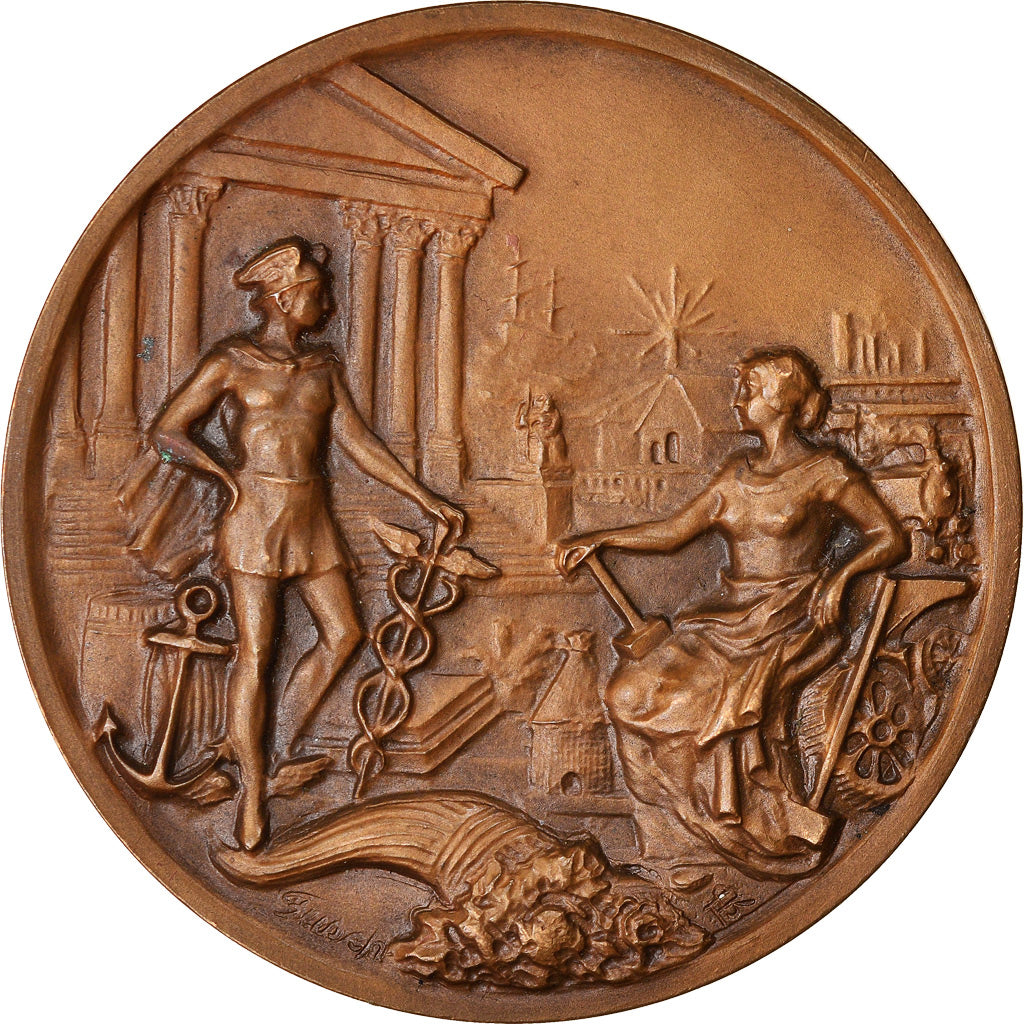 France, Médaille, Centenaire de l'Ecole Professionnelle E.P.C.I Nantes, 1934