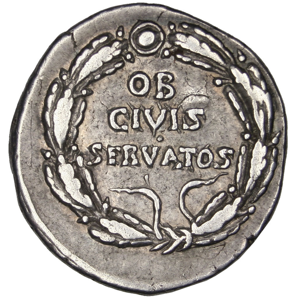 Augustus, Denarius, Colonia Patricia, AU(50-53), Silver, 3.73