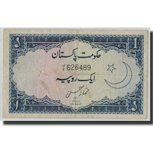 Banknot, Pakistan, 1 Rupee, Undated (1953-63), KM:9, F(12-15)